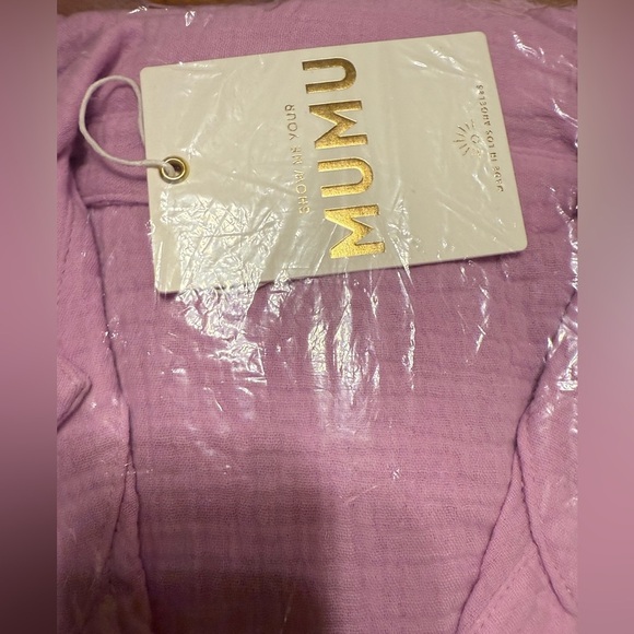 Show Me Your Mumu Boyd Button Down Dress Cover Up Duster Bright Lilac Sm Med - Picture 6 of 6